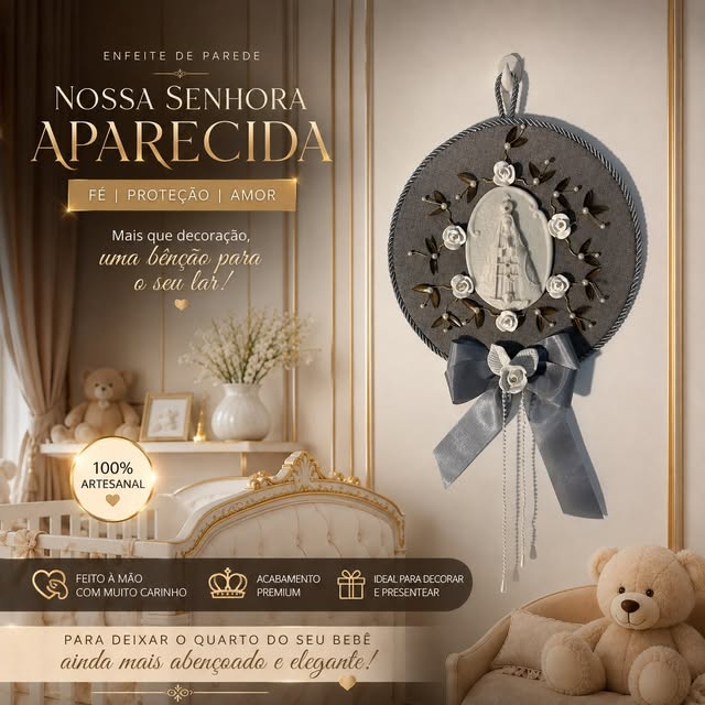 Nossa Senhora Aparecida — laço azul