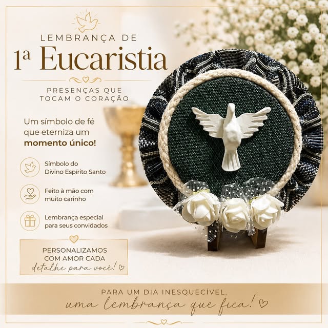 Lembrança de Primeira Eucaristia — verde