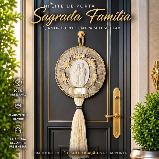Sagrada Família — medalhão com franja